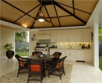 Open Transitional Outdoor Kitchen by Tiare Cowan, Allied ASID