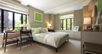 Light Contemporary Bedroom by Jed Johnson Associates