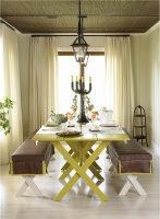 Cozy Transitional Dining Room by Kathryn Scott