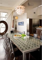 Open Contemporary Dining Room by Velvet Hammerschmidt