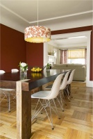 Open Transitional Dining Room by Jennifer Jones