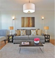 Open Transitional Living Room by Keita  Turner