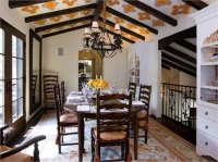 Cozy Transitional Dining Room by Lori Dennis