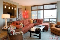 Relaxing Transitional Living Room by Deb Reinhart, ASID