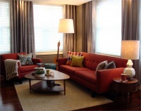 Homey Transitional Living Room by Kevin O'Shea