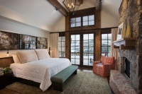 Cozy Transitional Bedroom by Jerry Locati