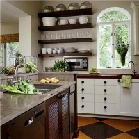 Homey Transitional Kitchen by Jane Ellison