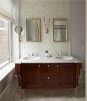 Light Transitional Bathroom by Guillaume Gentet