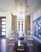 Elegant Contemporary Dining Room by Jamie Herzlinger