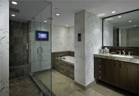 Open Contemporary Bathroom by Susan Fredman