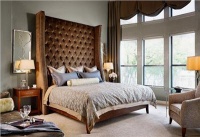 Elegant Contemporary Bedroom by Laura Britt