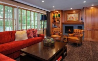 Classic Transitional Family Room by Evelyn Benatar