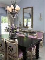 Relaxing Transitional Dining Room by David Kaplan