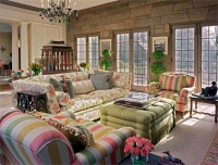 Homey Traditional Living Room by Barbara Eberlein