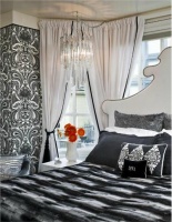 Dramatic Contemporary Bedroom by Barbara Eberlein