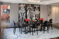 Dramatic Contemporary Dining Room by Sophie Harrison