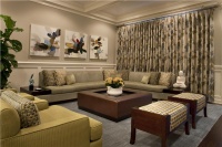 Classic Transitional Family Room by Michael Abrams