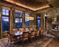 Open Country/Rustic Dining Room by Jerry Locati