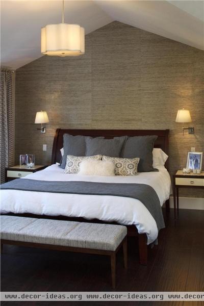 Relaxing Transitional Bedroom by Tineke Triggs