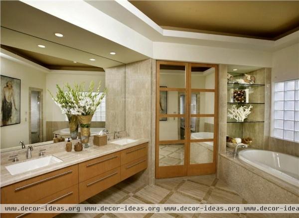 Elegant Contemporary Bathroom by Lisa Turner