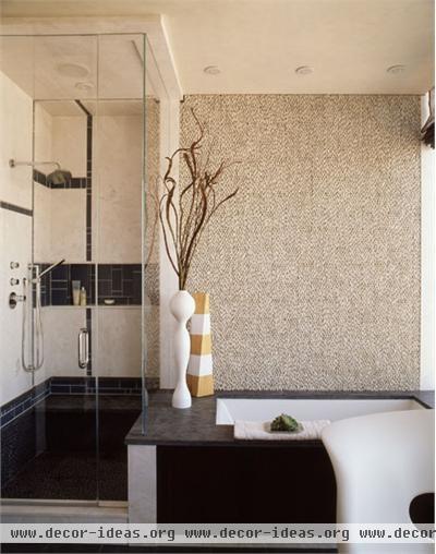 Open Traditional Bathroom by Diane Paparo