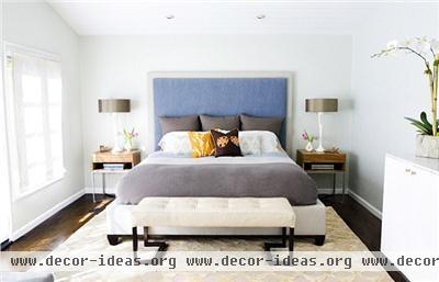 Light Contemporary Bedroom by Erinn Valencich