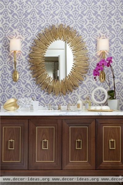 Relaxing Transitional Bathroom by Tineke Triggs