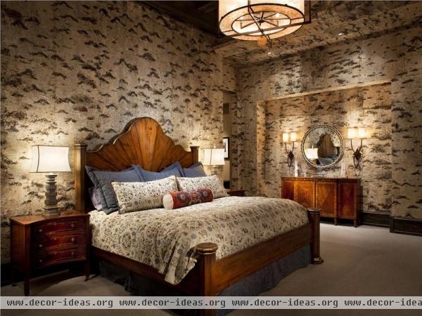 Stately Country/Rustic Bedroom by Jerry Locati