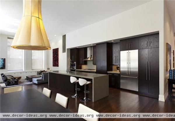 Open Contemporary Kitchen by Guillaume Gentet