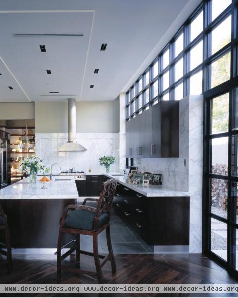 Elegant Contemporary Kitchen by Jamie Herzlinger