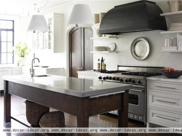 Open Transitional Kitchen by Carter Kay