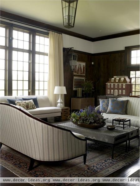 Classic Traditional Living Room by Kathryn Scott