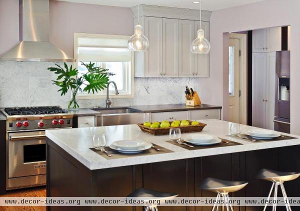 Light Contemporary Kitchen by Evelyn Benatar