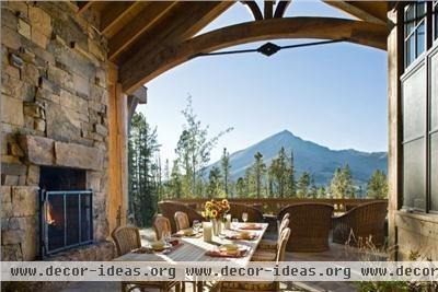 Dramatic Country/Rustic Dining Room by Lynette Zambon & Carol Merica