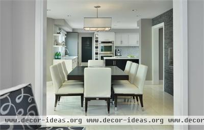 Classic Contemporary Dining Room by Nathalie Tremblay