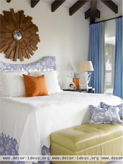 Relaxing Transitional Bedroom by Carter Kay