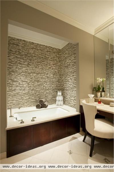 Classic Contemporary Bathroom by Michael Abrams