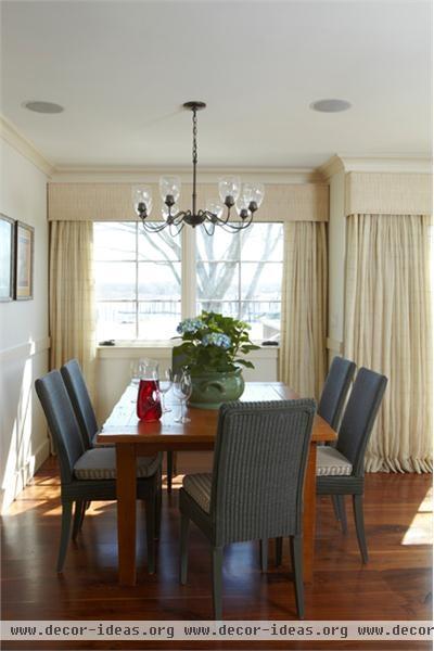 Homey Transitional Dining Room by David Kaplan