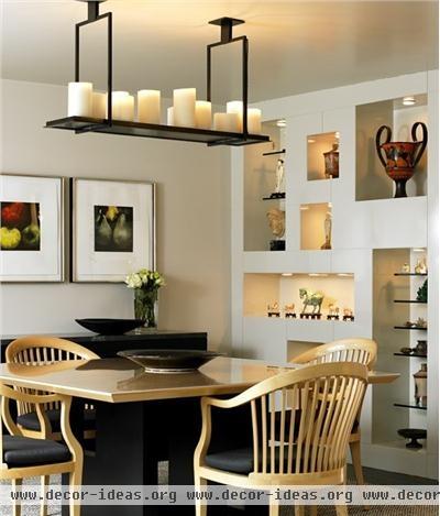 Formal Contemporary Dining Room by Susan Orpin