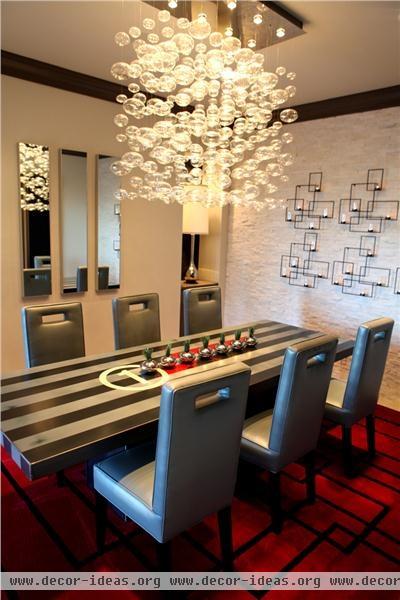 Private Contemporary Dining Room by Shirry Dolgin