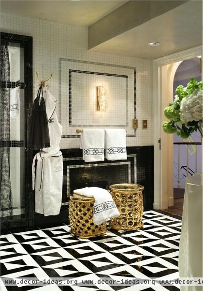 Elegant Contemporary Bathroom by Jamie Herzlinger