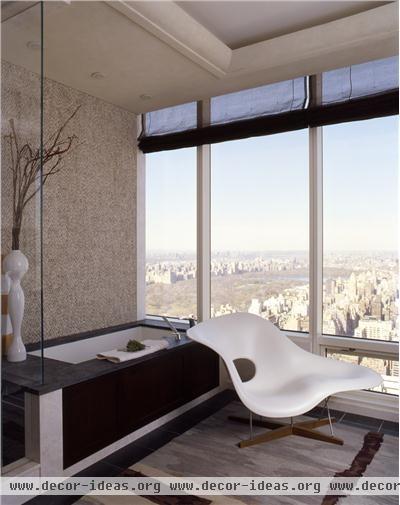 Elegant Transitional Bathroom by Diane Paparo