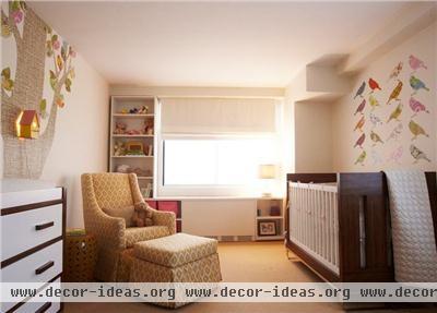 Light Contemporary Kid's Room by Amanda Moore