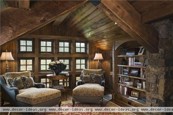 Cozy Country/Rustic Library by Jerry Locati