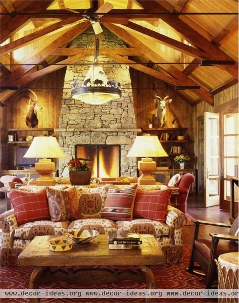 Casual Country/Rustic Living Room by Suzanne Tucker