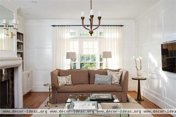 Classic Transitional Family Room by TerraCotta Properties