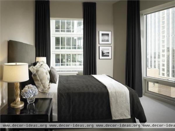 Dramatic Contemporary Bedroom by Gary Lee