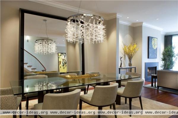 Classic Contemporary Dining Room by Michael Abrams