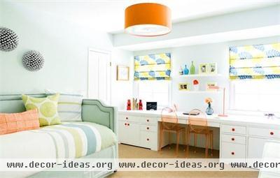 Light Contemporary Kid's Room by Erinn Valencich