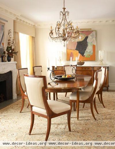 Elegant Transitional Dining Room by Barry Goralnick